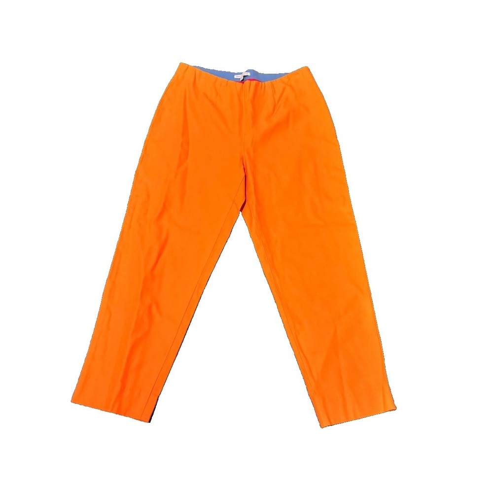 Frances Valentine Pants 6 orange  straight Leg Cropped trousers